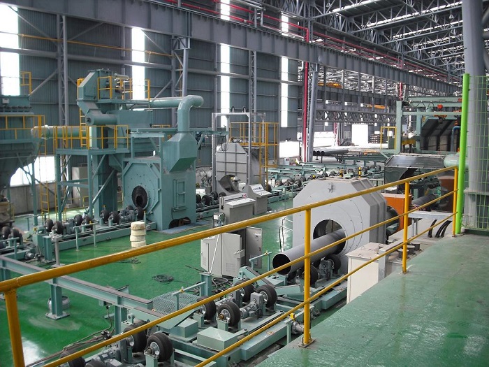 Pipe anti-corrosion production lines